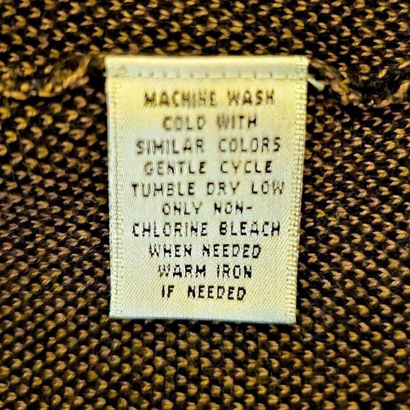 Cypress Links Vintage Brown Sweater Vest Zip Cardigan Men's XL Grandpa Golf - Picture 5 of 6